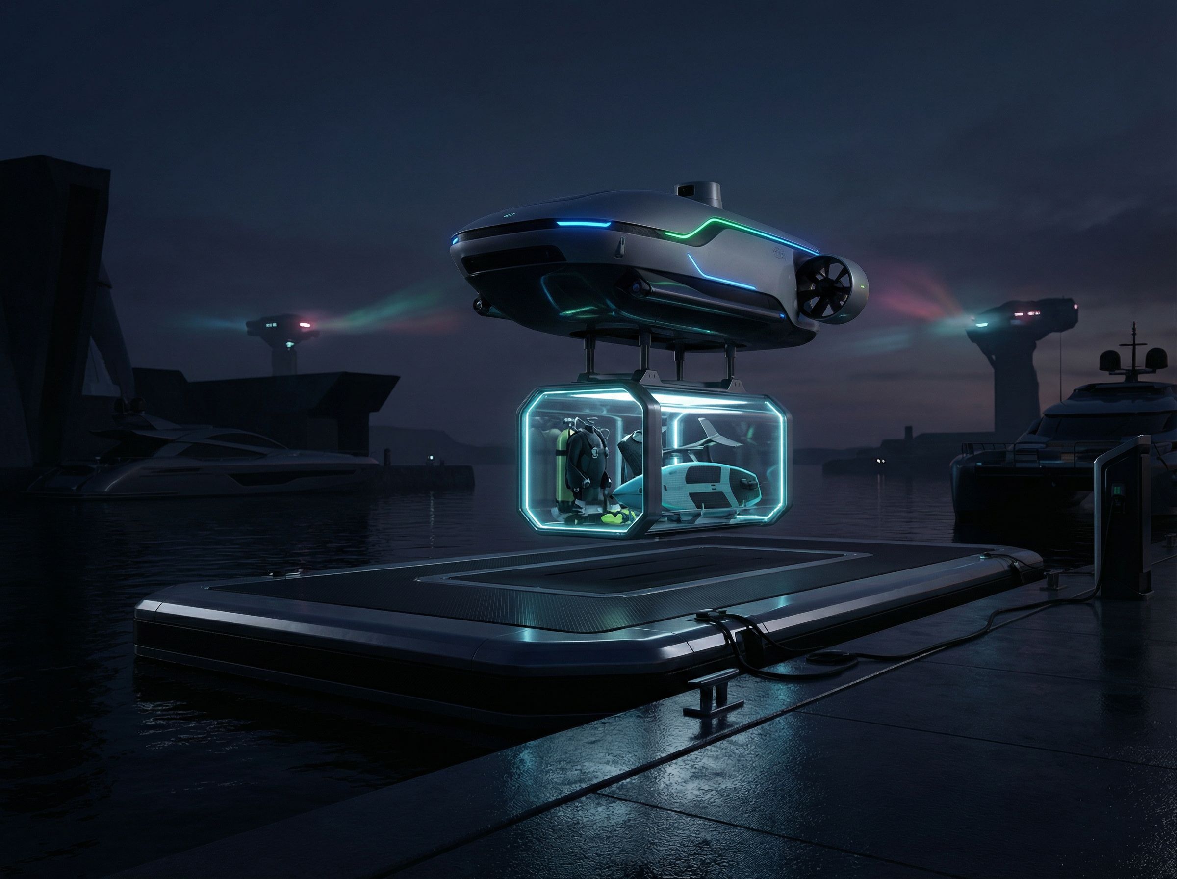 A stylish woman on a boat touching the steering wheel, capturing elegance and adventure.